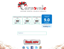 Tablet Screenshot of hostelcarnevale.com